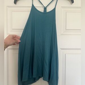 Old Navy Teal Ribbed Tank Top